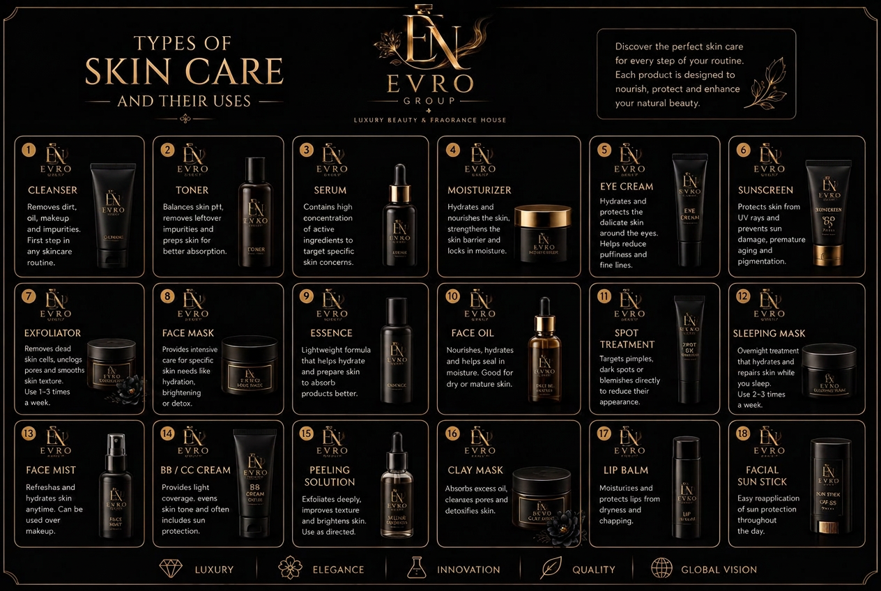 EVRO skin care — routine essentials