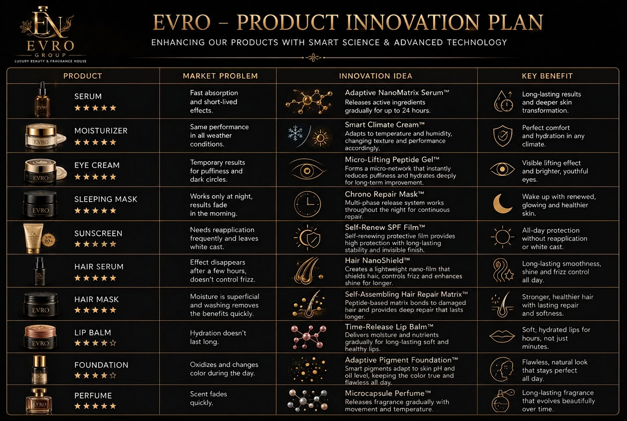 EVRO product innovation — advanced technology